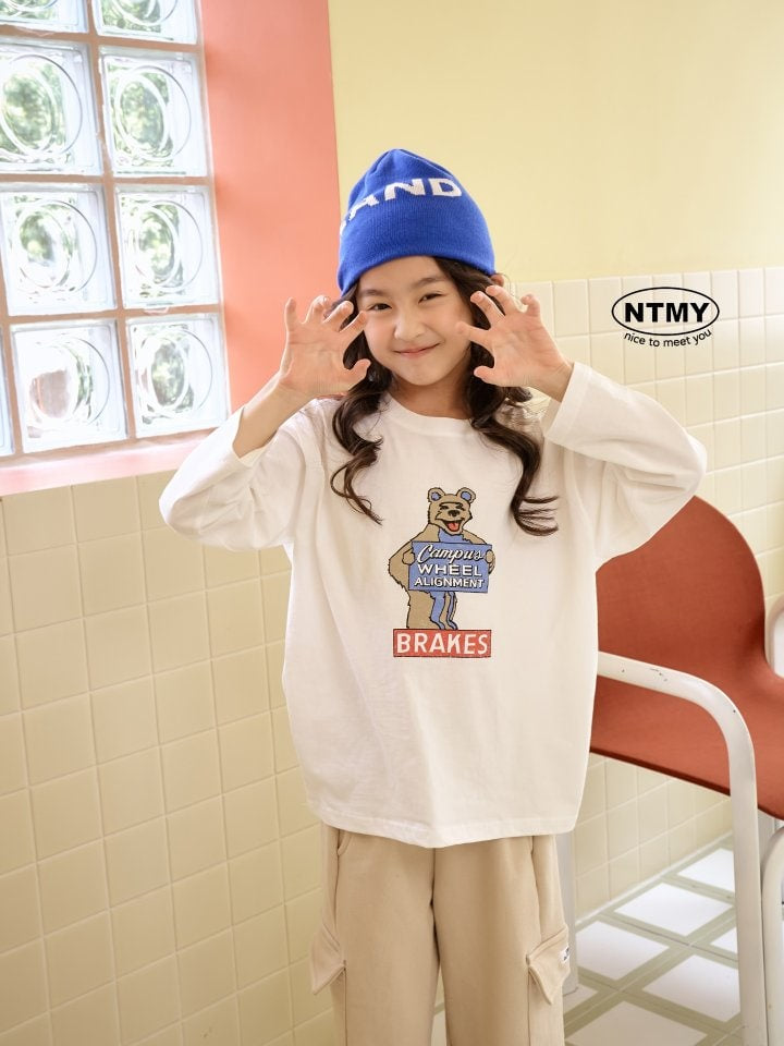 Nice To Meet You - Korean Children Fashion - #Kfashion4kids - Campus Bear Tee - 6