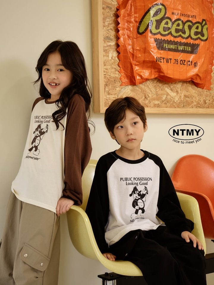 Nice To Meet You - Korean Children Fashion - #kidzfashiontrend - Feeling Raglan Tee - 4