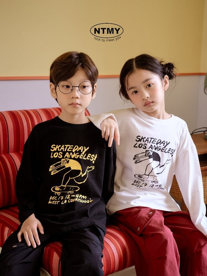 Nice To Meet You - Korean Children Fashion - #stylishchildhood - Skate Tee - 4