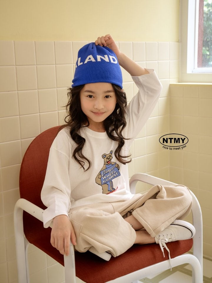 Nice To Meet You - Korean Children Fashion - #childofig - Campus Bear Tee - 11