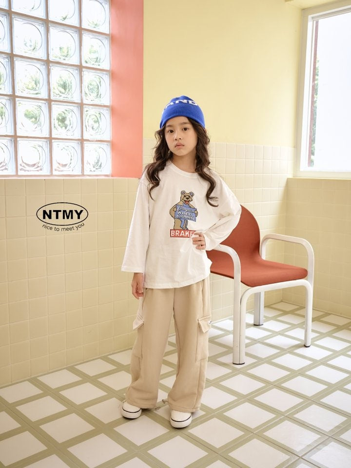 Nice To Meet You - Korean Children Fashion - #childofig - Campus Bear Tee - 12