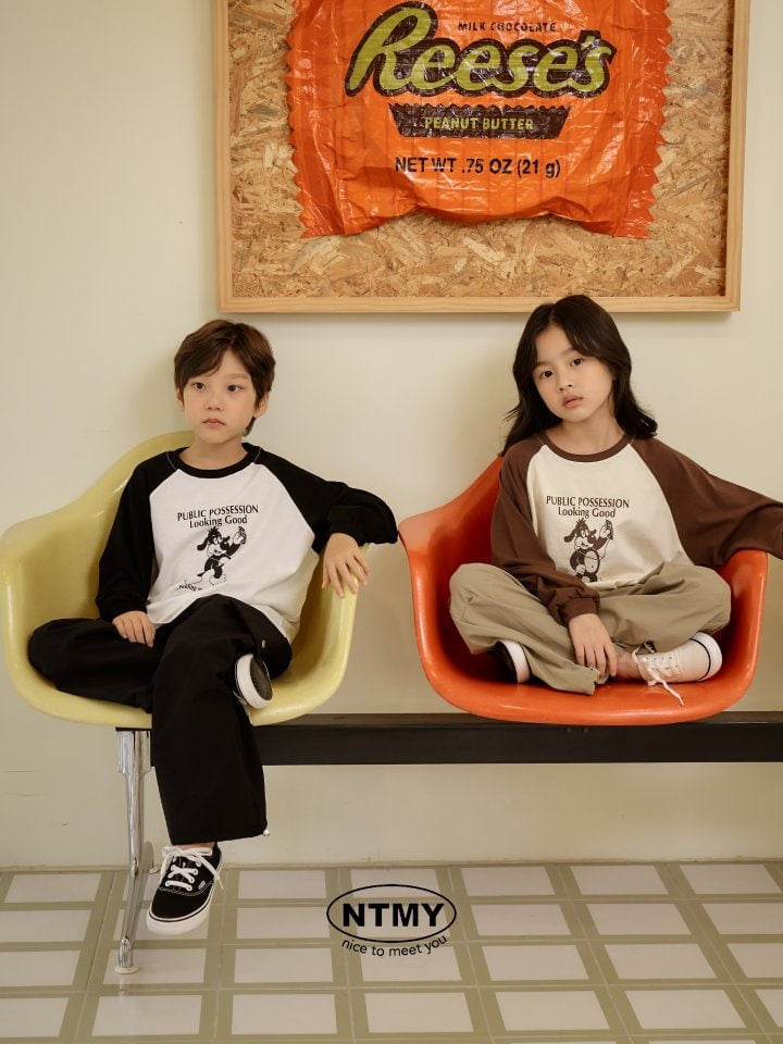 Nice To Meet You - Korean Children Fashion - #childrensboutique - Feeling Raglan Tee - 11