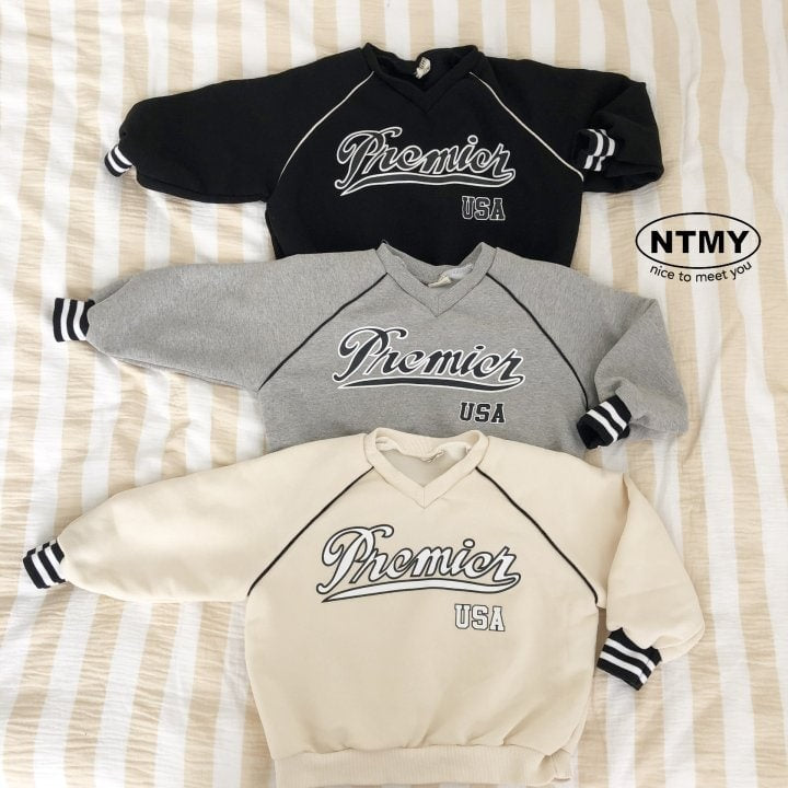 Nice To Meet You - Korean Children Fashion - #designkidswear - Premium V Neck Sweatshirts