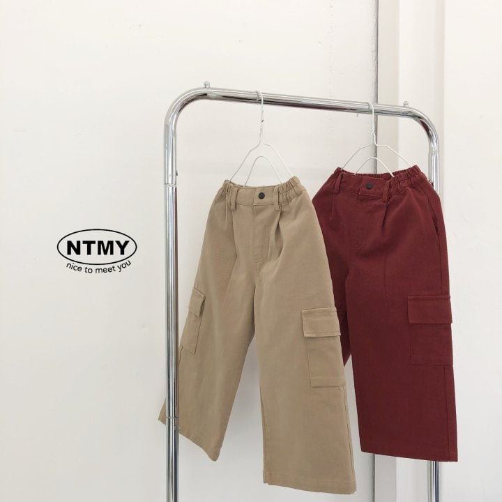 Nice To Meet You - Korean Children Fashion - #designkidswear - Twill Cargo Pants