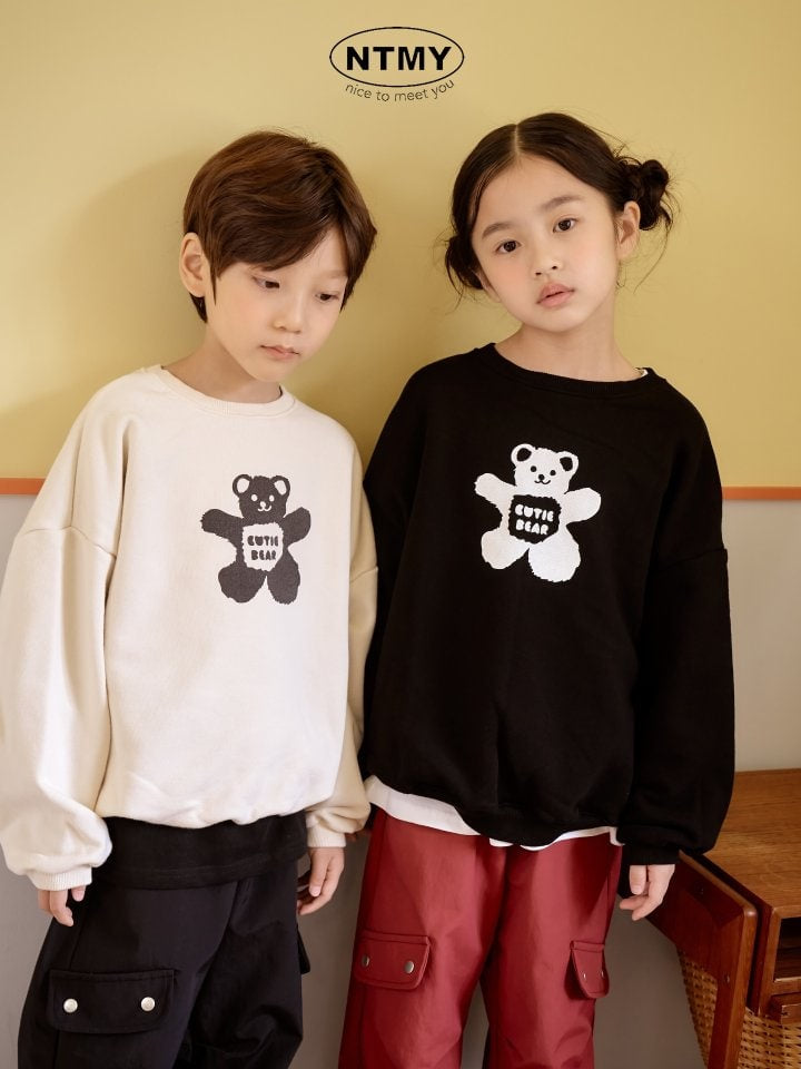 Nice To Meet You - Korean Children Fashion - #discoveringself - Cutie Bear Sweatshirts - 3