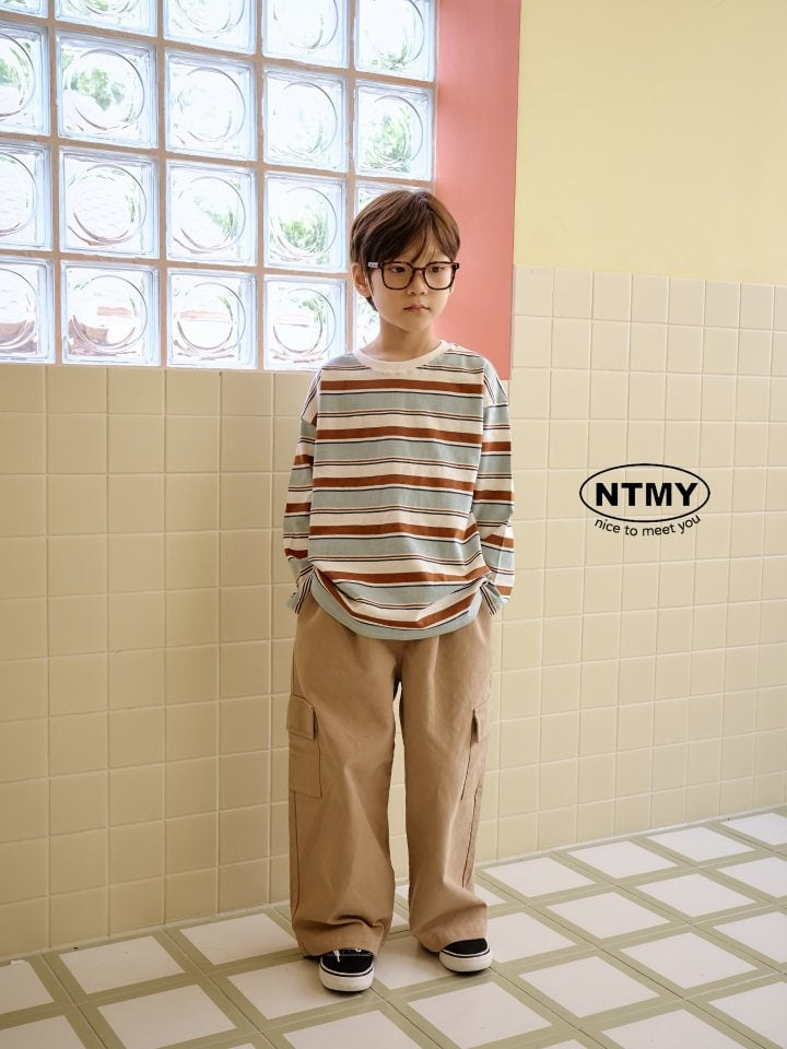 Nice To Meet You - Korean Children Fashion - #discoveringself - Twill Cargo Pants - 2