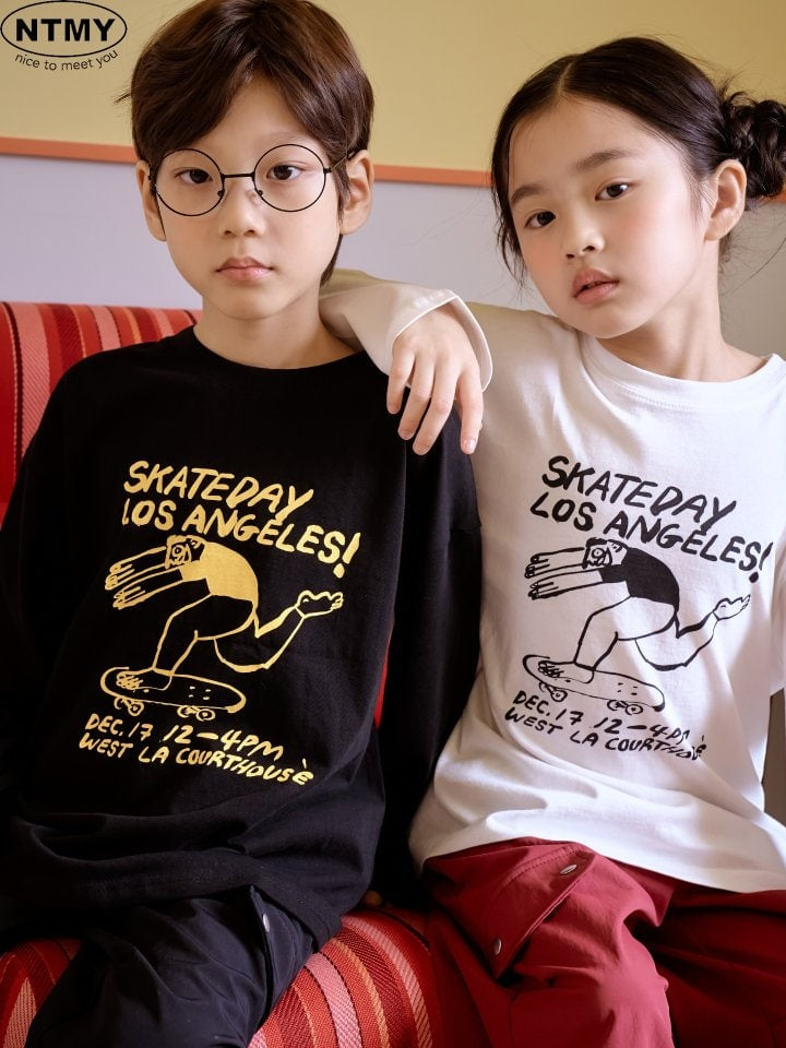 Nice To Meet You - Korean Children Fashion - #kidsshorts - Skate Tee - 9