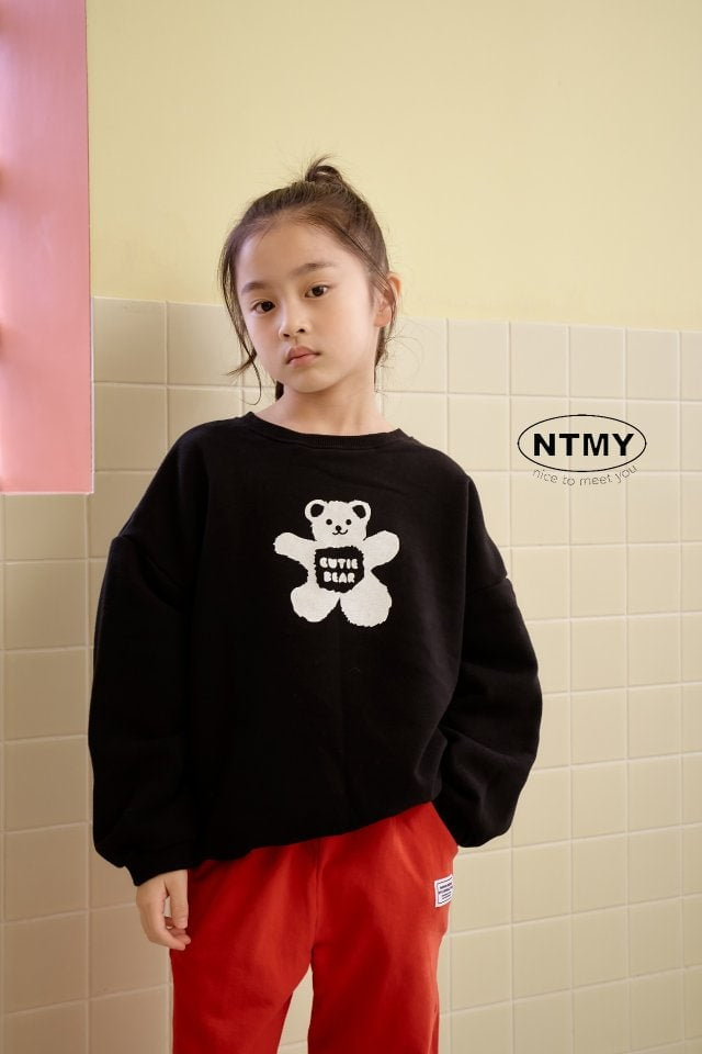 Nice To Meet You - Korean Children Fashion - #kidsshorts - Cutie Bear Sweatshirts - 5