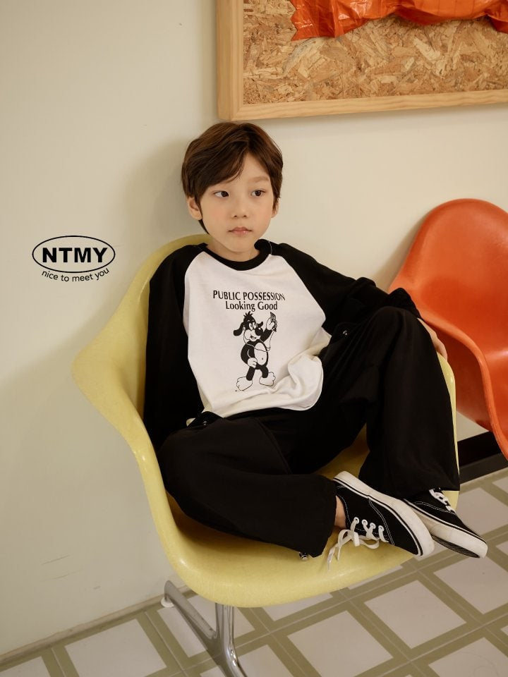 Nice To Meet You - Korean Children Fashion - #kidsstore - Feeling Raglan Tee - 2