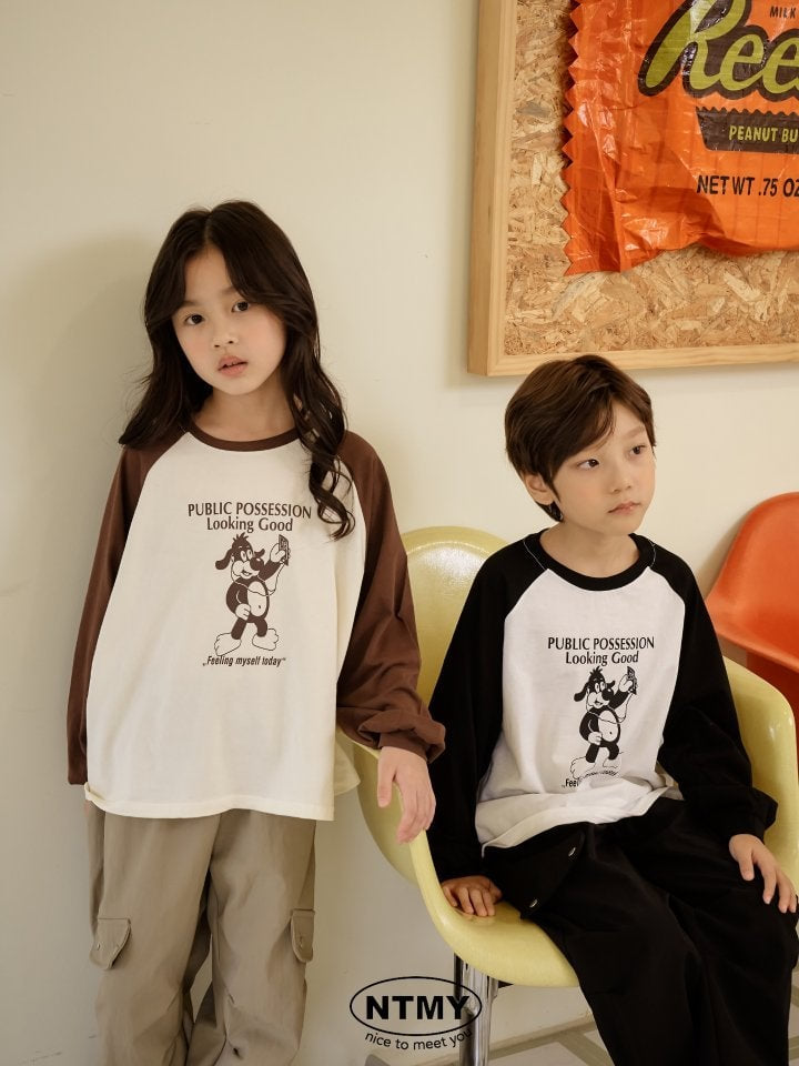 Nice To Meet You - Korean Children Fashion - #kidzfashiontrend - Feeling Raglan Tee - 3