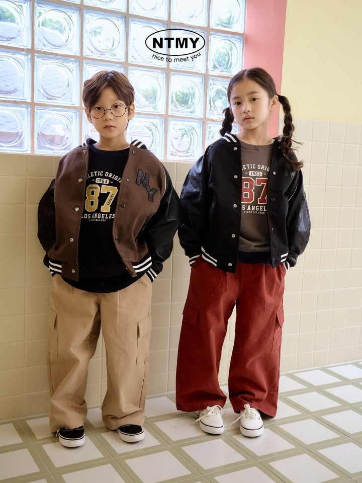 Nice To Meet You - Korean Children Fashion - #kidzfashiontrend - Twill Cargo Pants - 6