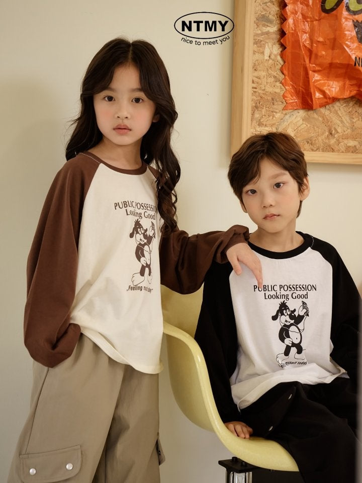 Nice To Meet You - Korean Children Fashion - #littlefashionista - Feeling Raglan Tee - 5