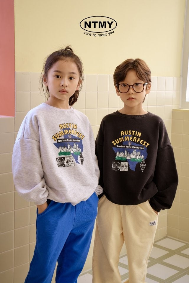 Nice To Meet You - Korean Children Fashion - #littlefashionista - Austin Sweatshirts - 3