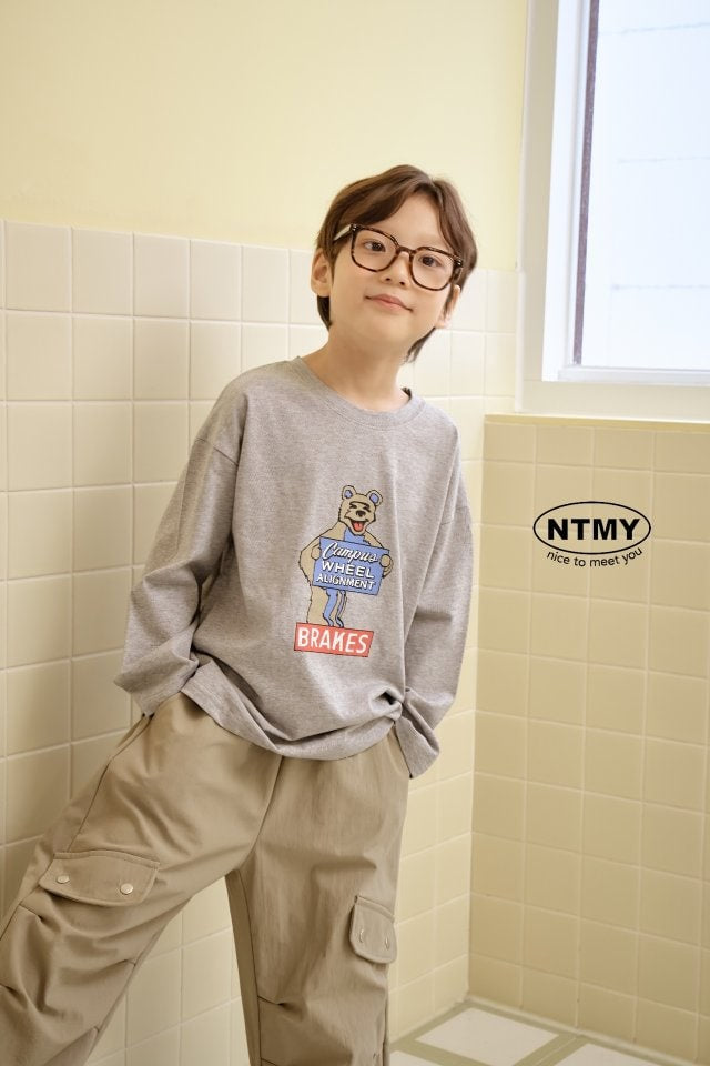 Nice To Meet You - Korean Children Fashion - #minifashionista - Campus Bear Tee - 9