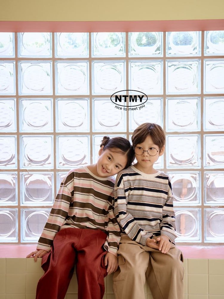 Nice To Meet You - Korean Children Fashion - #todddlerfashion - Multi Stripe Tee - 5