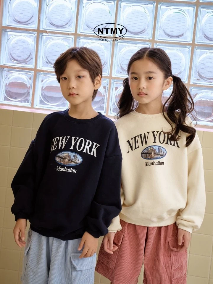 Nice To Meet You - Korean Children Fashion - #todddlerfashion - New York Sweatshirts - 2