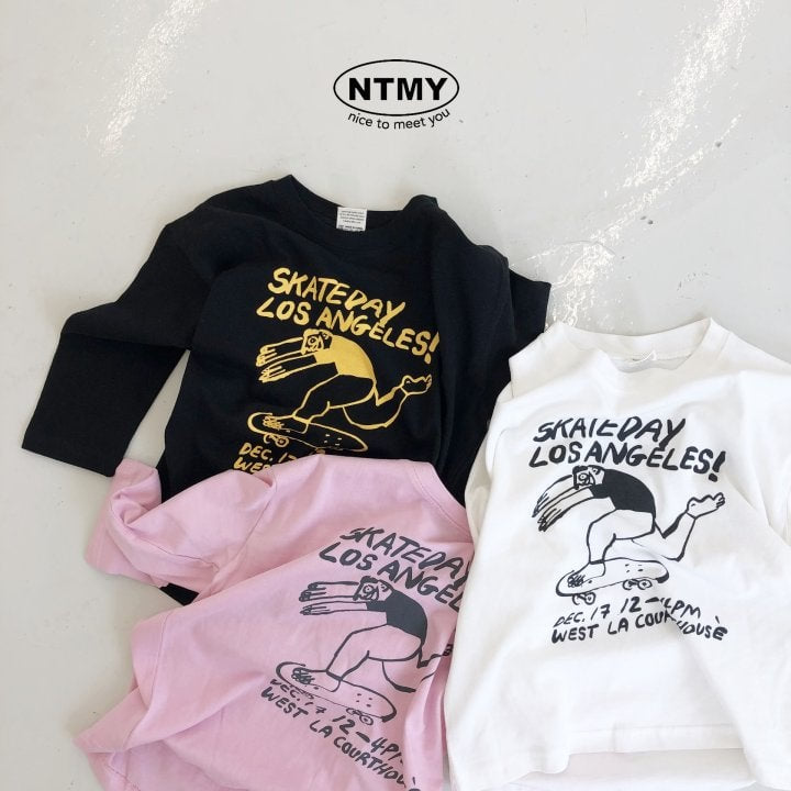 Nice To Meet You - Korean Children Fashion - #todddlerfashion - Skate Tee