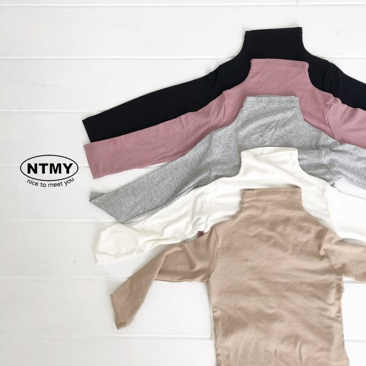 Nice To Meet You - Korean Children Fashion - #todddlerfashion - Signature Turtleneck Tee - 4