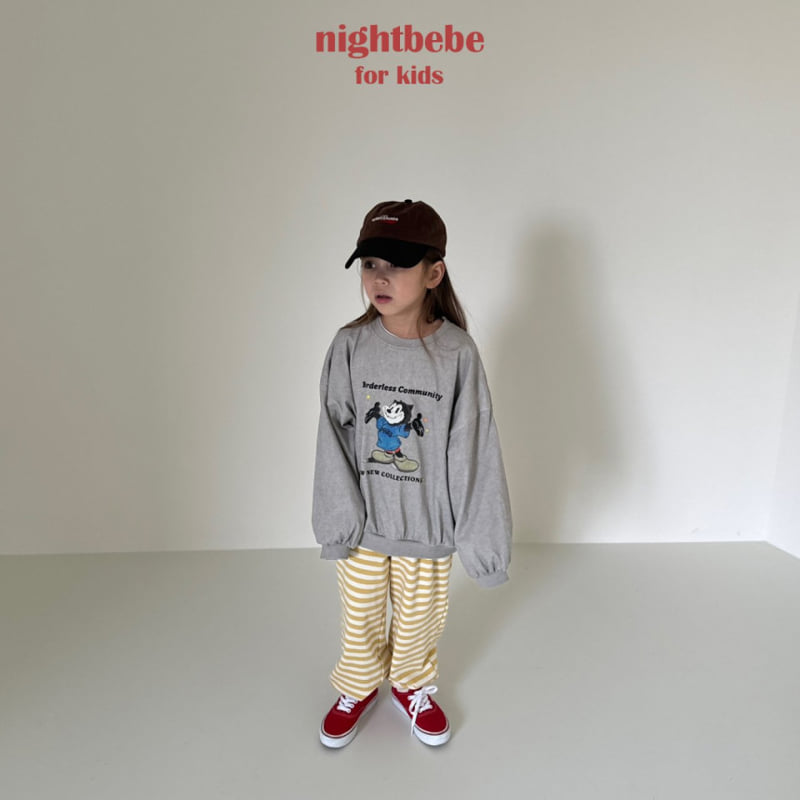 Night Bebe - Korean Children Fashion - #Kfashion4kids - Pigment Sweatshirt - 3