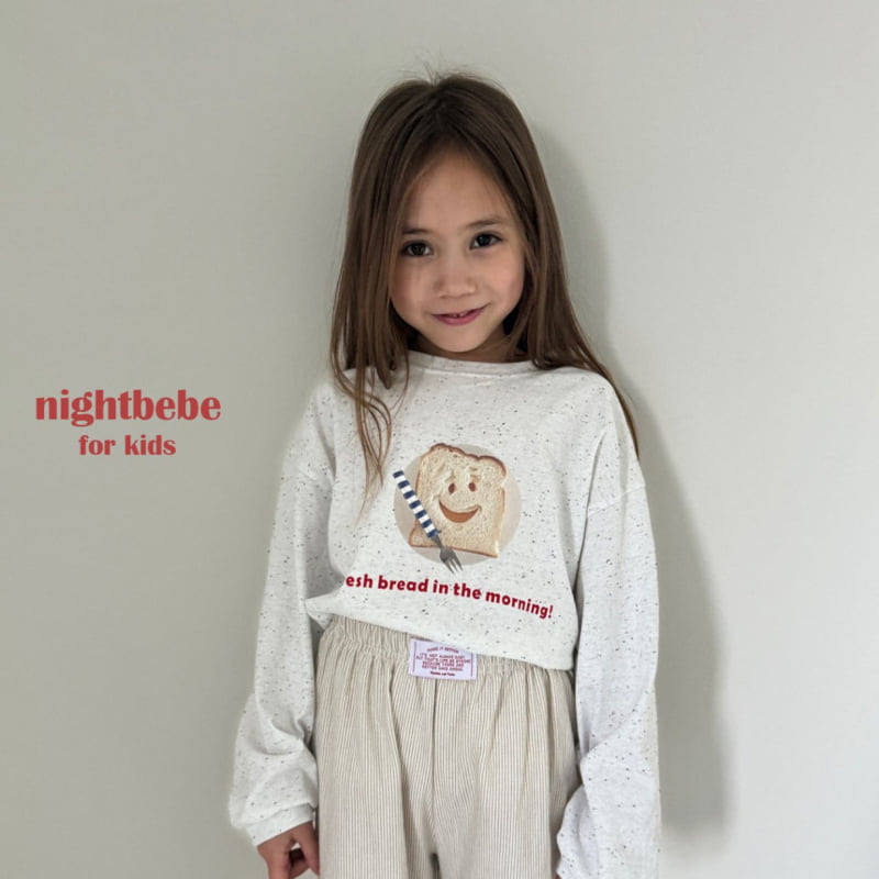 Night Bebe - Korean Children Fashion - #childofig - Bon Jour Stripe Jogger Pants - 3