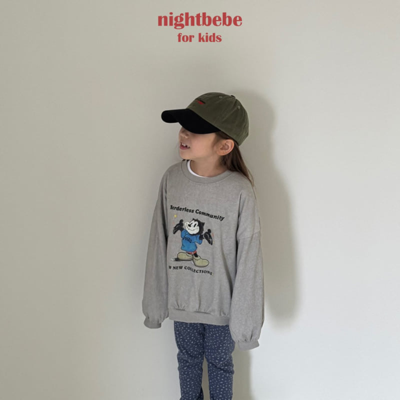 Night Bebe - Korean Children Fashion - #childrensboutique - Pigment Sweatshirt - 12