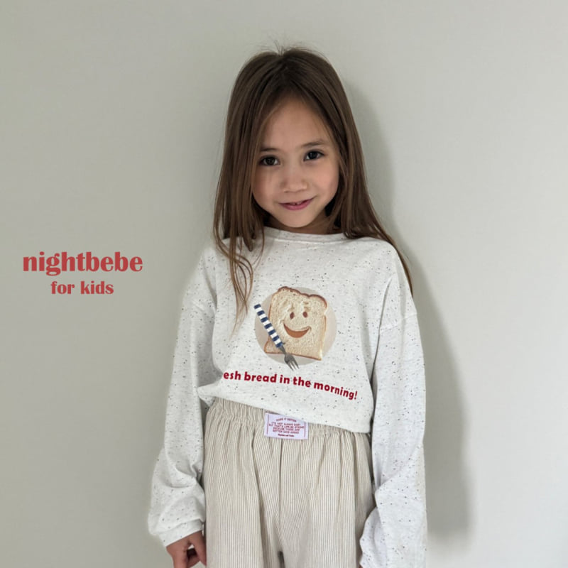 Night Bebe - Korean Children Fashion - #designkidswear - Bread Tee - 2