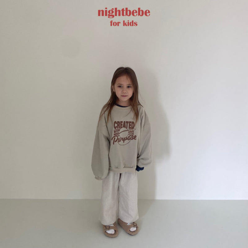 Night Bebe - Korean Children Fashion - #fashionkids - Bon Jour Stripe Jogger Pants - 7