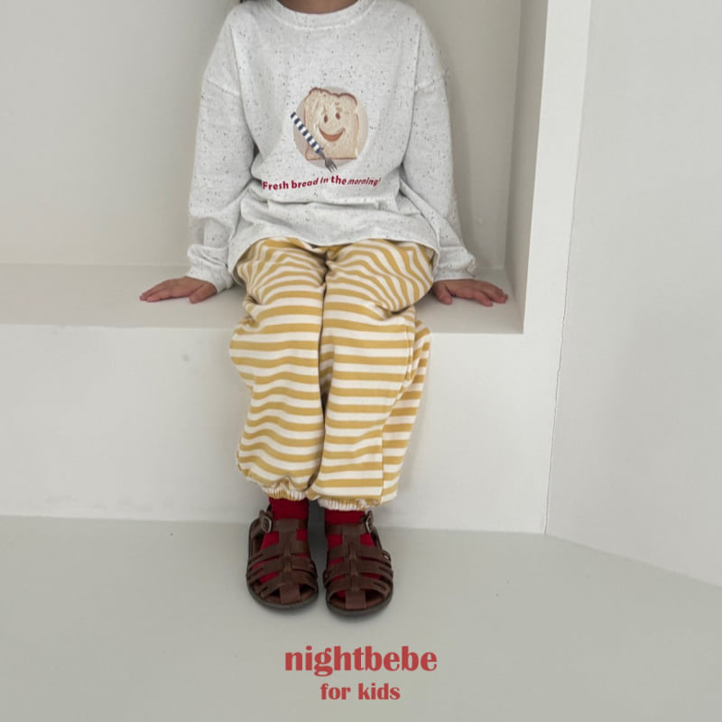 Night Bebe - Korean Children Fashion - #kidsshorts - Bread Tee - 5