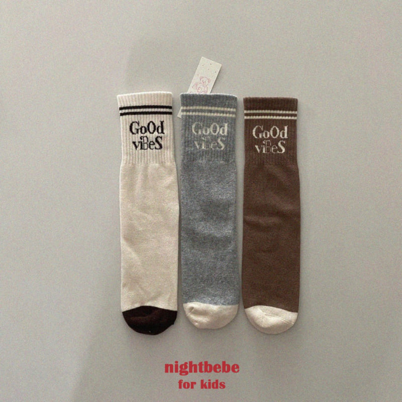 Night Bebe - Korean Children Fashion - #kidsstore - Vibe Knee Socks - 2