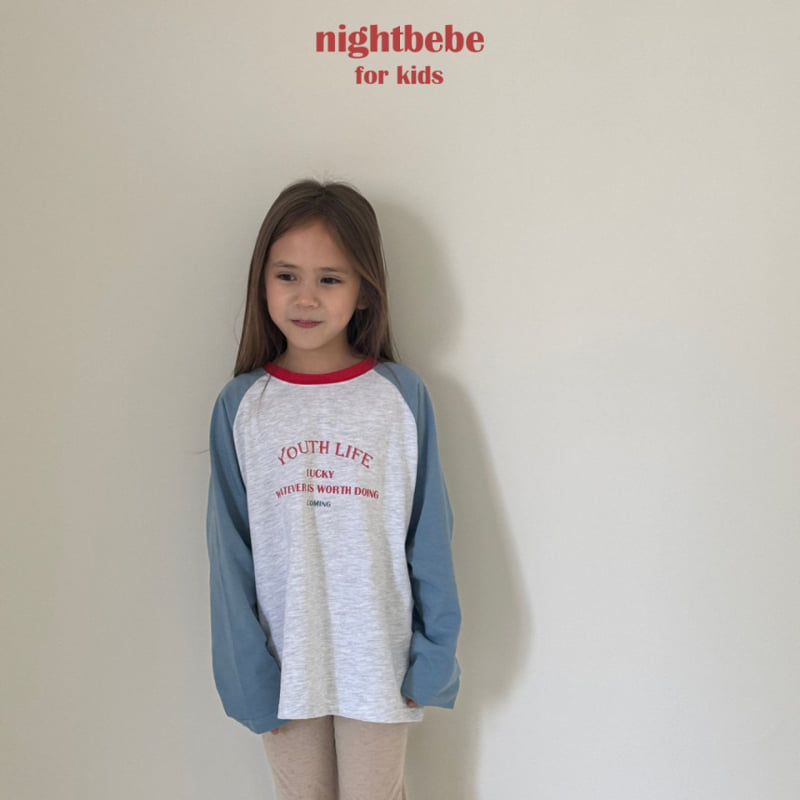 Night Bebe - Korean Children Fashion - #littlefashionista - Lucky Raglan Tee - 2