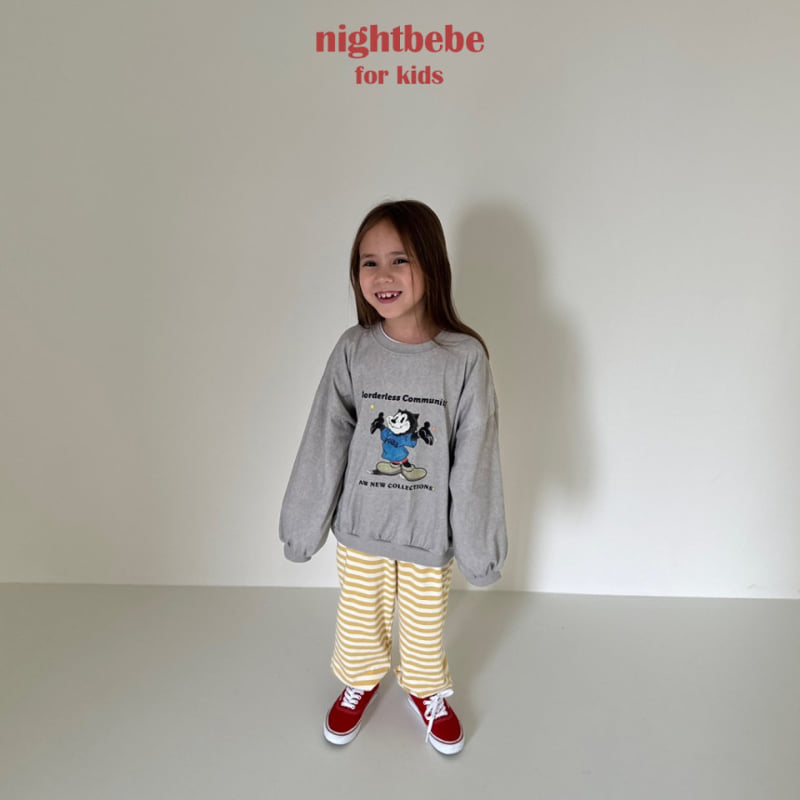 Night Bebe - Korean Children Fashion - #toddlerclothing - Pigment Sweatshirt - 9