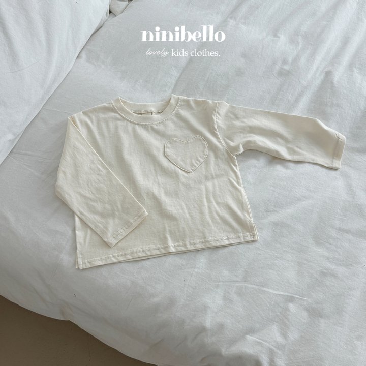 Ninibello - Korean Children Fashion - #Kfashion4kids - Heart Pocket Tee - 8