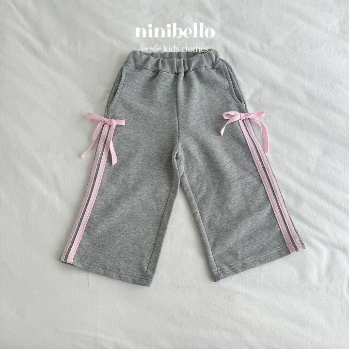 Ninibello - Korean Children Fashion - #childofig - Lumi Ribbon Track Pants - 9