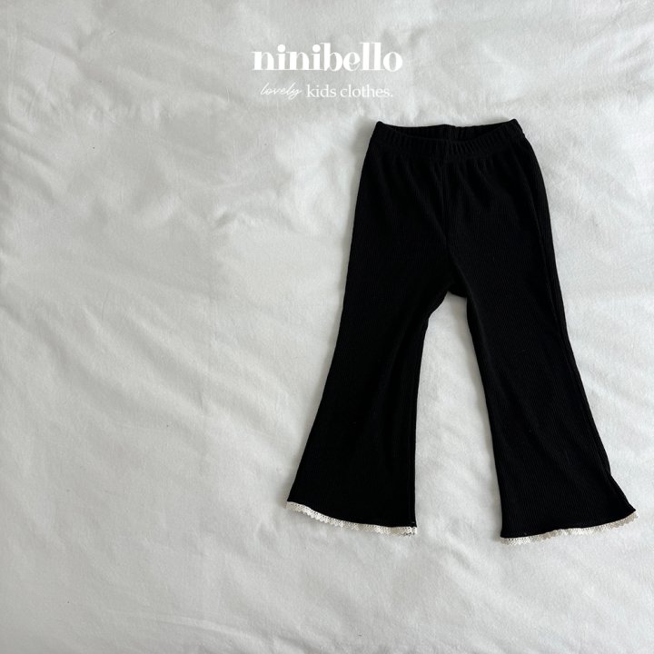 Ninibello - Korean Children Fashion - #childofig - Falling Lace Bootscut Pants - 9