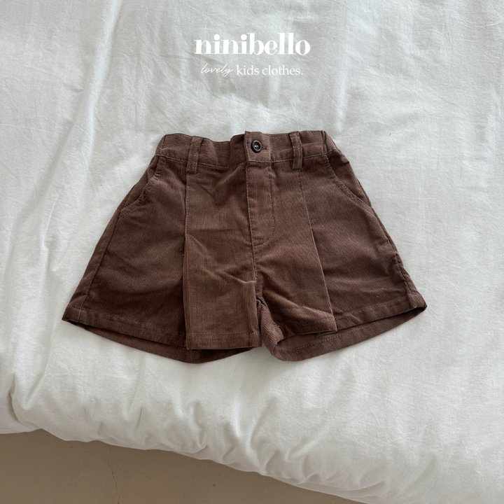 Ninibello - Korean Children Fashion - #stylishchildhood - Corduroy Half Pants - 4