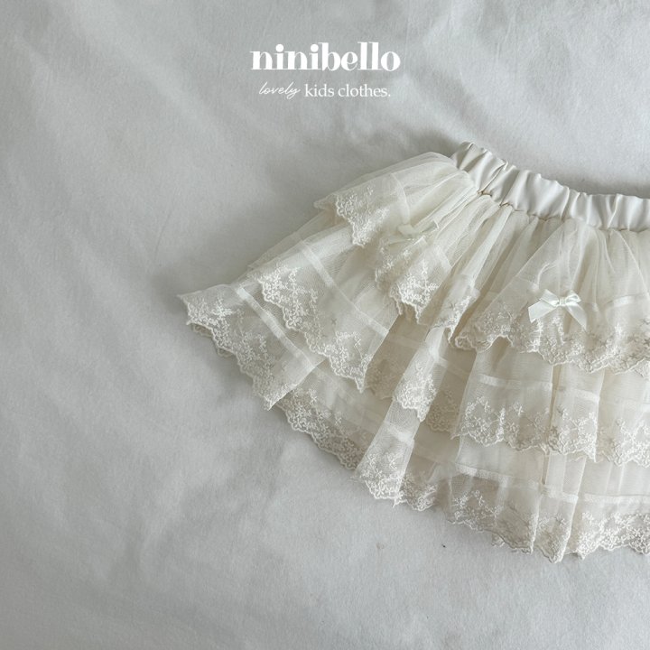 Ninibello - Korean Children Fashion - #childrensboutique - Muse Lace Cha Skirt - 11