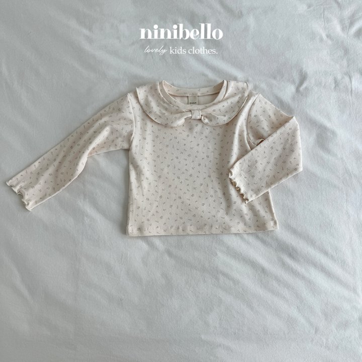 Ninibello - Korean Children Fashion - #designkidswear - Ribbon Collar Tee - 7