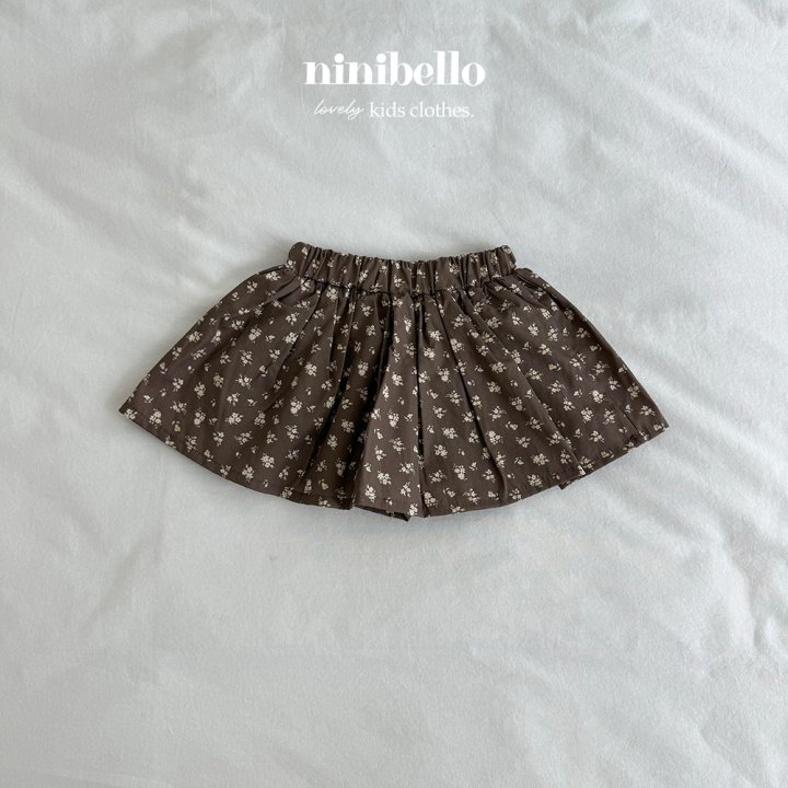 Ninibello - Korean Children Fashion - #fashionkids - Laurant Flower Skirt Pants - 5