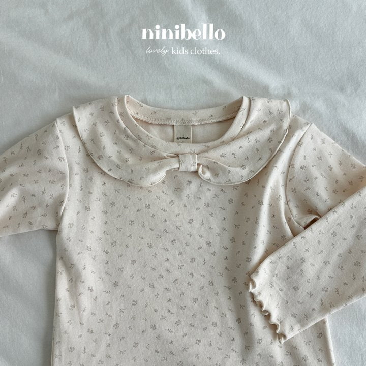 Ninibello - Korean Children Fashion - #fashionkids - Ribbon Collar Tee - 9