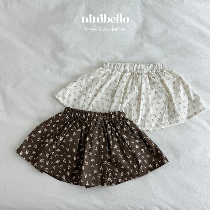 Ninibello - Korean Children Fashion - #kidsstore - Laurant Flower Skirt Pants - 7