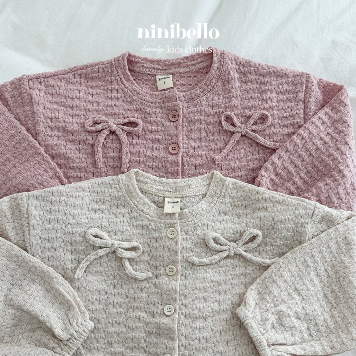 Ninibello - Korean Children Fashion - #kidsstore - Ang Ribbon Cardigan - 2