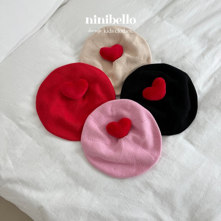 Ninibello - Korean Children Fashion - #kidsstore - Heart Knit Beret