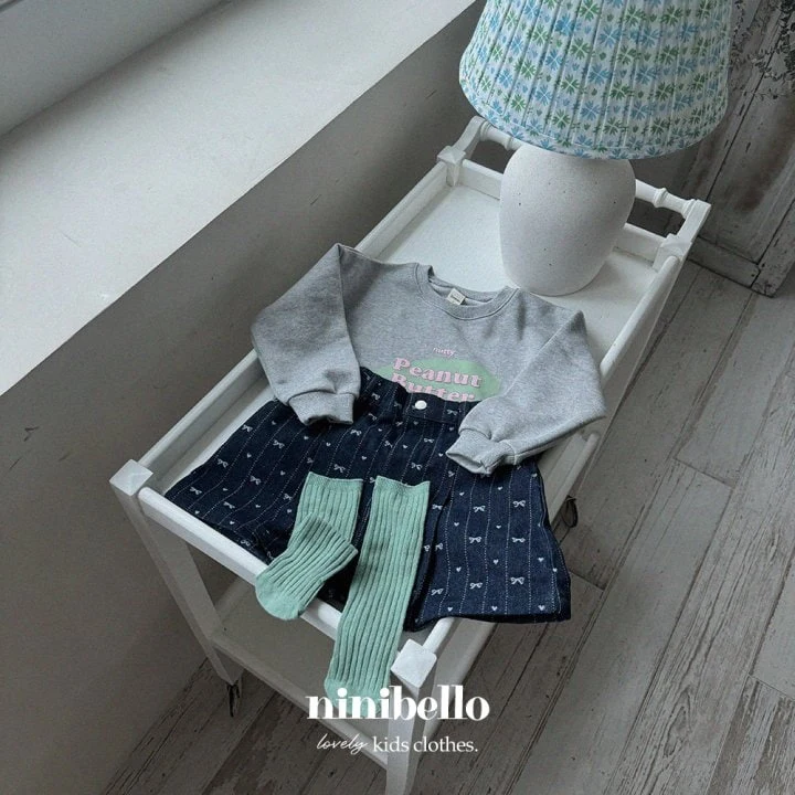 Ninibello - Korean Children Fashion - #kidzfashiontrend - Ribbon Denim Half Pants - 11