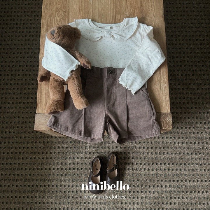 Ninibello - Korean Children Fashion - #kidzfashiontrend - Corduroy Half Pants - 11