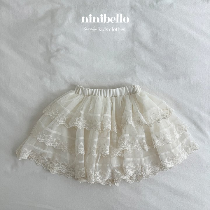 Ninibello - Korean Children Fashion - #littlefashionista - Muse Lace Cha Skirt - 5