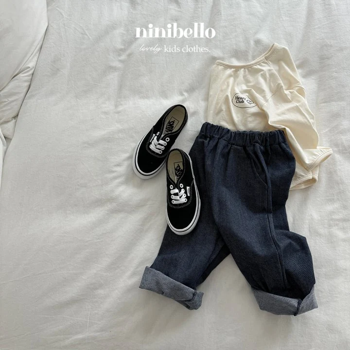 Ninibello - Korean Children Fashion - #littlefashionista - Mood Denim Slacks - 9