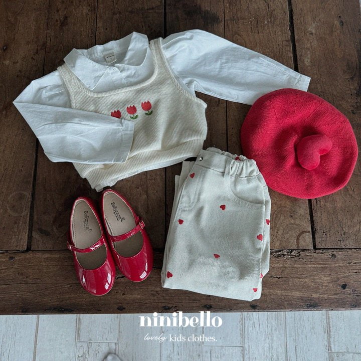 Ninibello - Korean Children Fashion - #magicofchildhood - Heart Knit Beret - 5