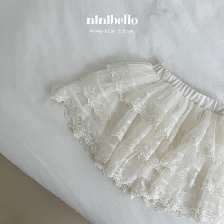 Ninibello - Korean Children Fashion - #minifashionista - Muse Lace Cha Skirt - 7