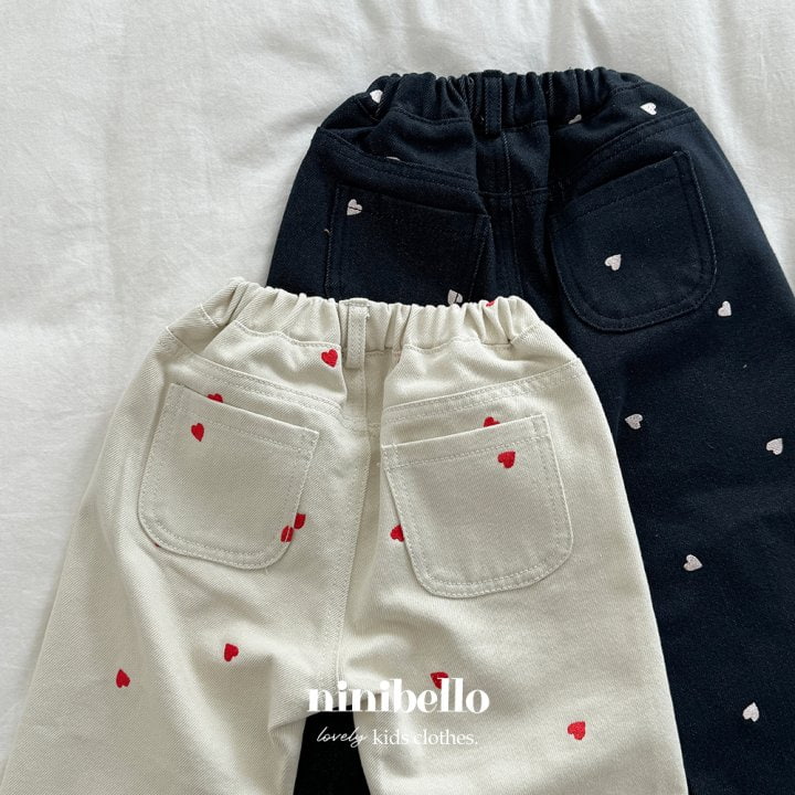 Ninibello - Korean Children Fashion - #minifashionista - Wonder Heart Denim Pants - 8