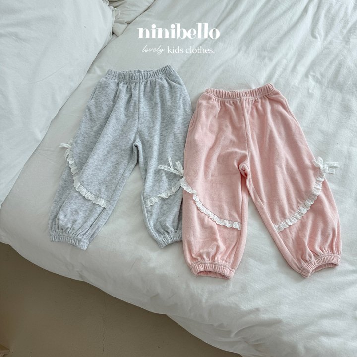 Ninibello - Korean Children Fashion - #minifashionista - Lace Terry Pants - 7